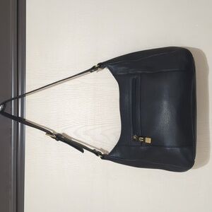 Etienne Aigner Black Leather Shoulder Bag